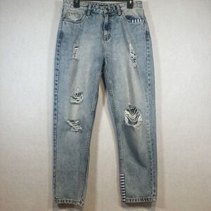 AJIO Womens Acid Wash Jeans Size 30